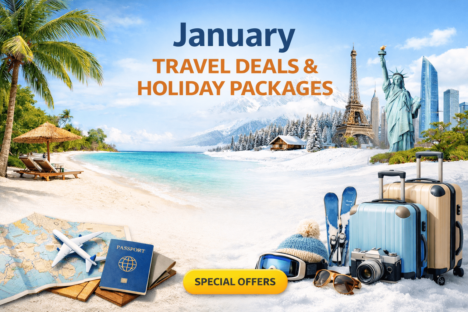 January Travel Deals & Holiday Packages